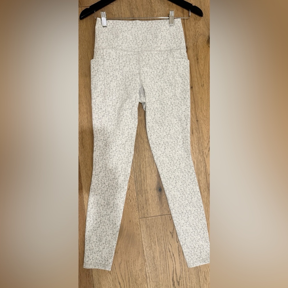 Athleta Light Gray Speckled High-Rise Leggings - Picture 10 of 11